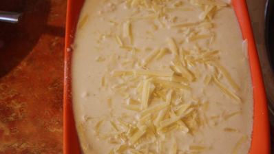 лазанья с тыквой и шпинатом под соусом из рикотты