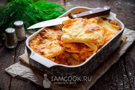 Лазанья с ветчиной и сыром