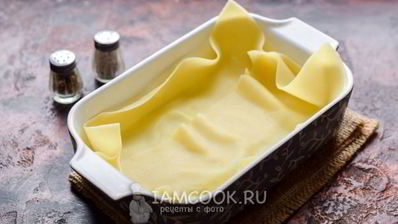 лазанья с ветчиной и сыром