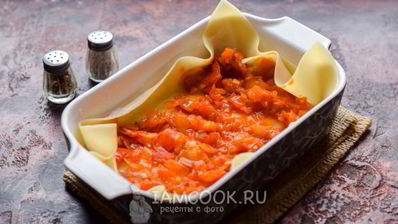 лазанья с ветчиной и сыром