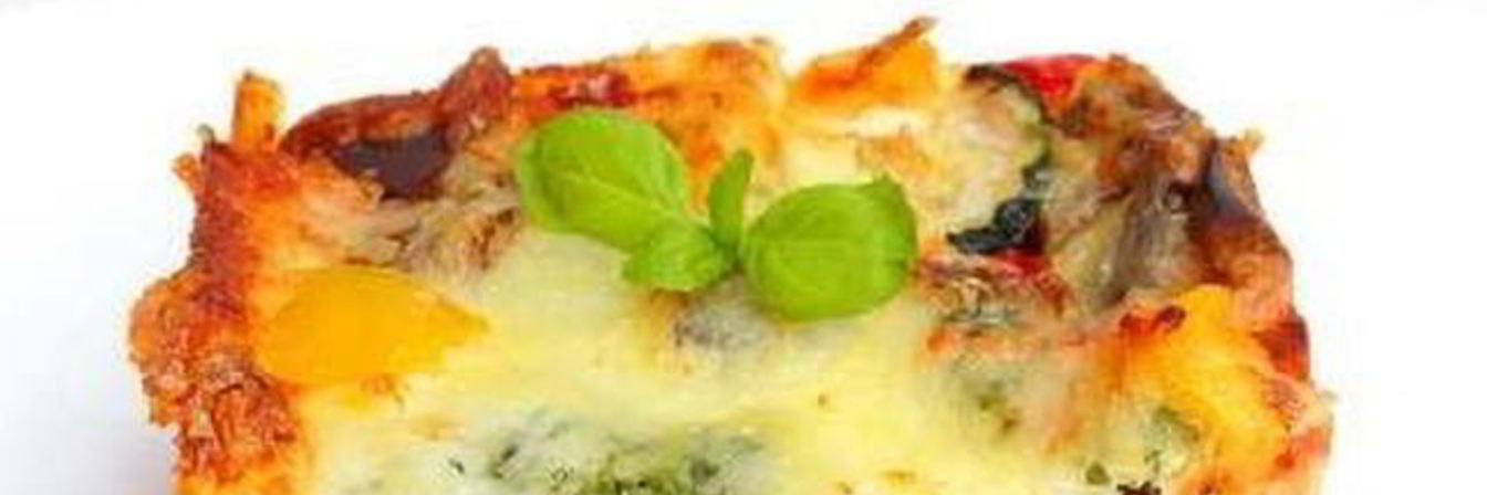 Лазанья со шпинатом, картофелем и цуккини