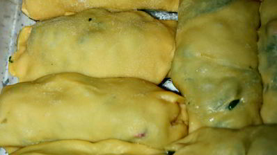 лазанья со шпинатом на домашнем тесте