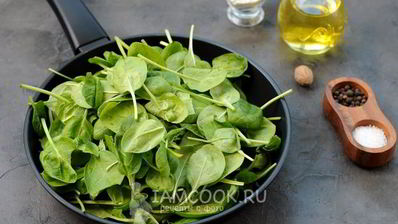 лазанья со шпинатом