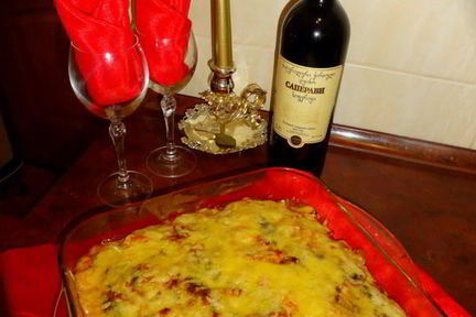 Лазанья со сливочным соусом