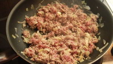 мясная лазанья со шпинатом