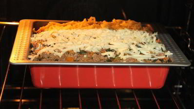 мясная лазанья со шпинатом