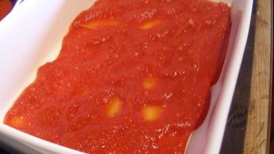 овощная лазанья с томатным соусом