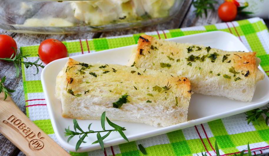 Рецепт рулета лазанья в чесночном хлебе