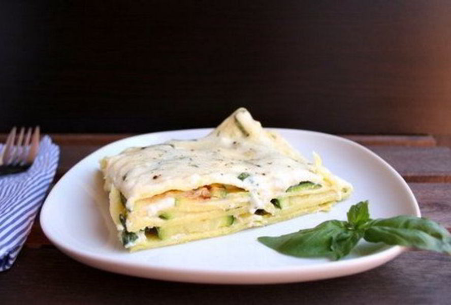 Вегетарианская лазанья с цуккини и сыром