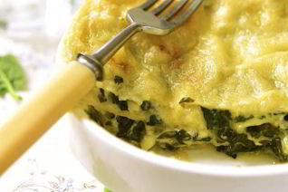 Весенняя лазанья со сливочным сыром