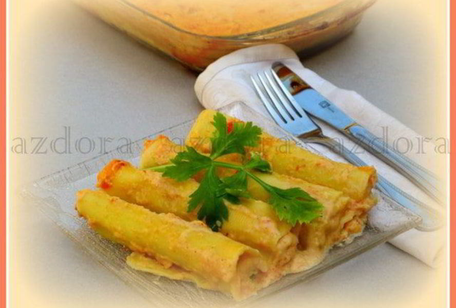 Домашние каннелони с баклажанами