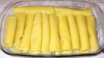 домашние каннелони с баклажанами