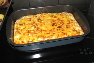 Гратен из макарон