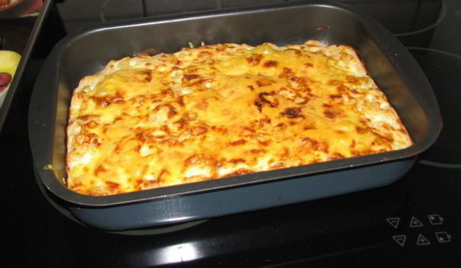 Рецепт гратен из макарон
