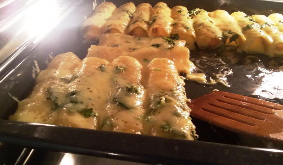 Рецепт каннеллонь со слабосоленой семгой