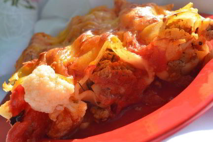 Каннелони с цветной капустой