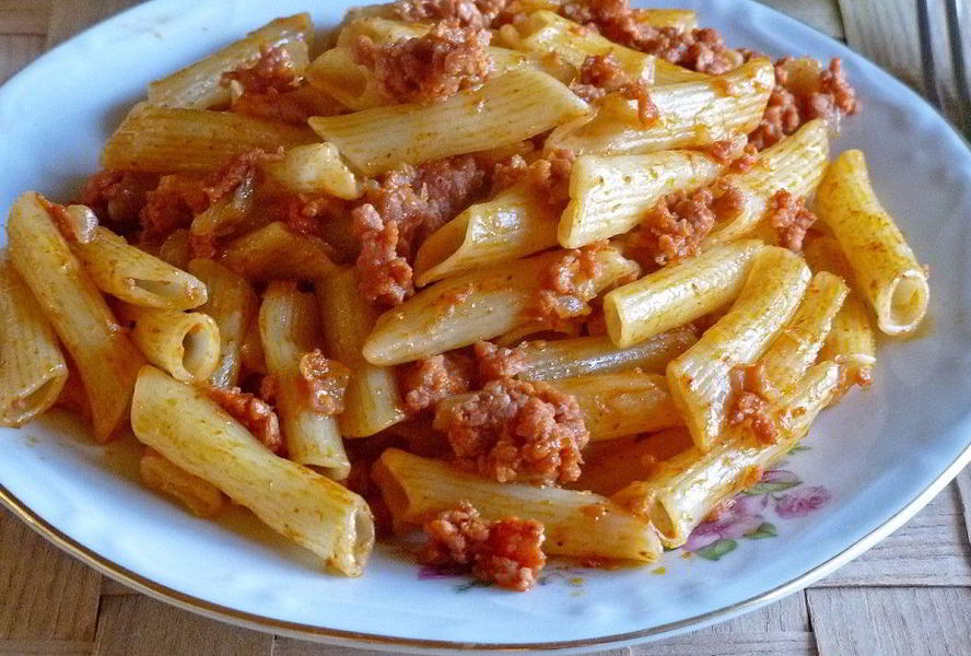 Макароны по-флотски с фаршем