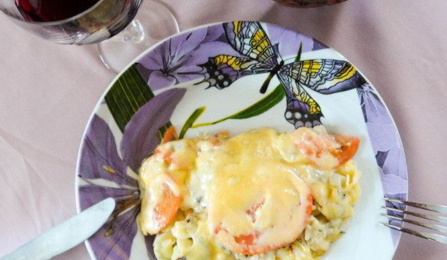 Рецепт макарон под сырной шубкой