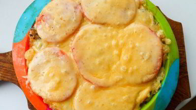 макароны под сырной шубкой