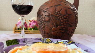 макароны под сырной шубкой