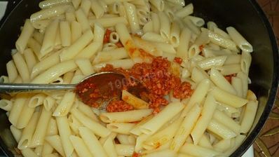 макароны с фаршем и томатной пастой по флотски