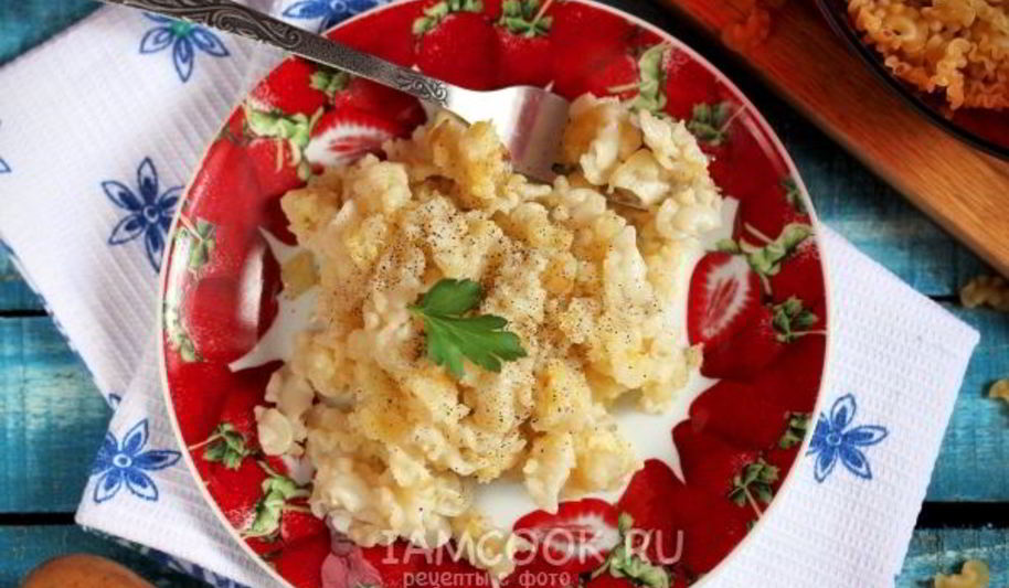 Рецепт макарон с картошкой