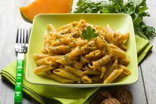 Макароны с тыквой