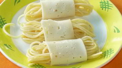 моточки-гриль из спагетти