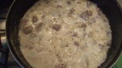 паста из свинины со сметаной