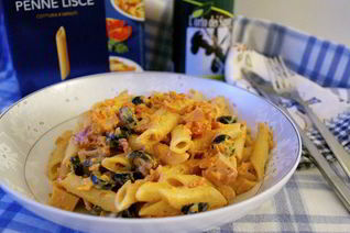 Паста с двойным соусом