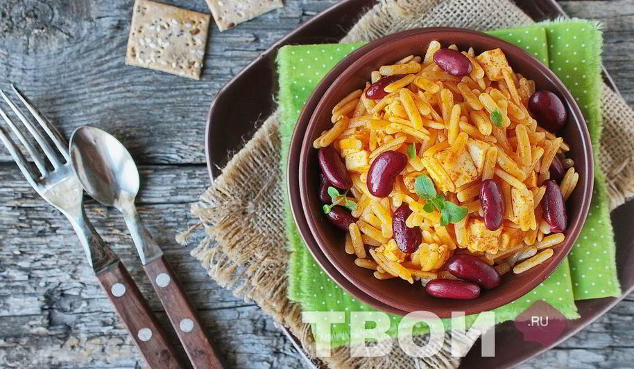Рецепт пасты с фасолью