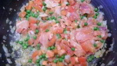 паста с красной рыбой