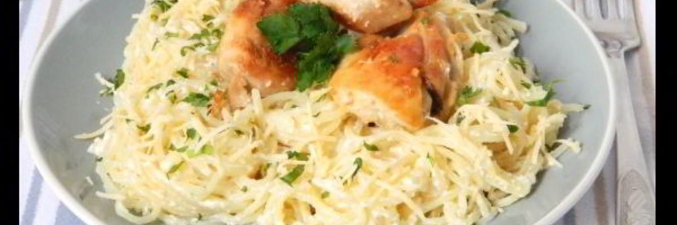 Паста с куриным филе и сливочным соусом