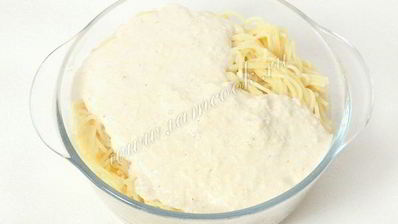 паста с куриным филе и сливочным соусом