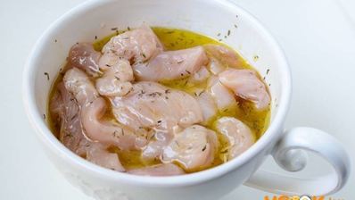 паста с курицей и грибами в сливочном соусе