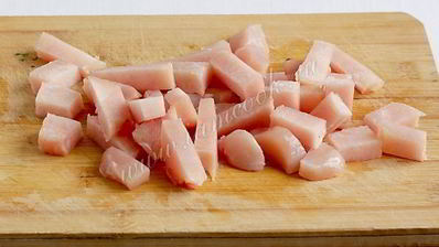 паста с курицей и грибами