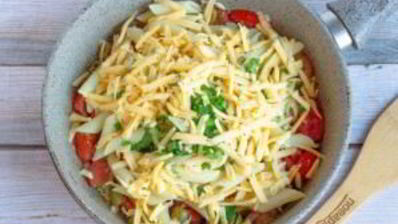 паста с помидорами и маслинами