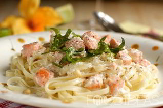 Паста с семгой