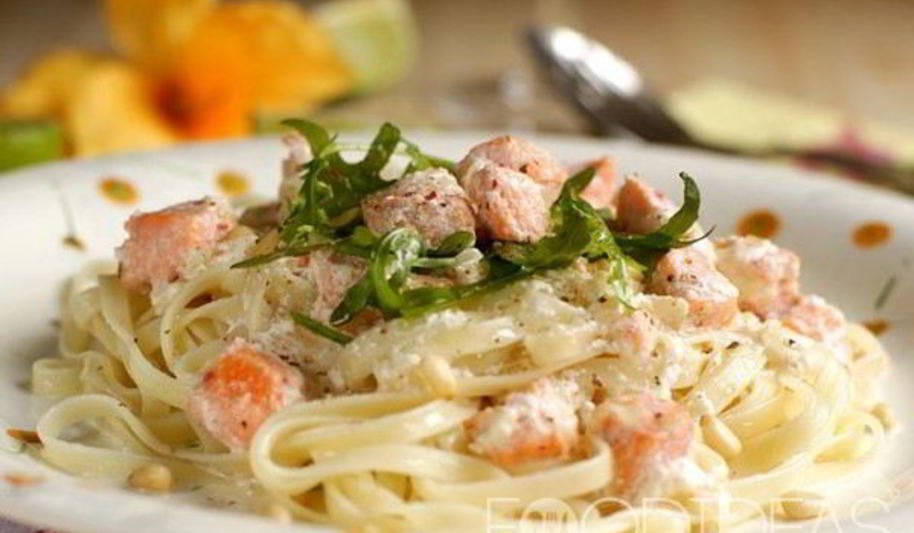 Рецепт пасты с семгой