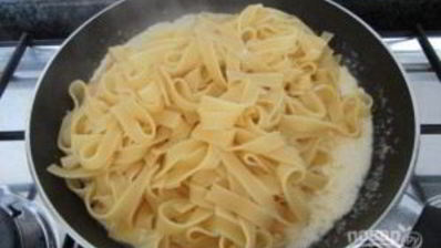 паста с ветчиной и лимоном