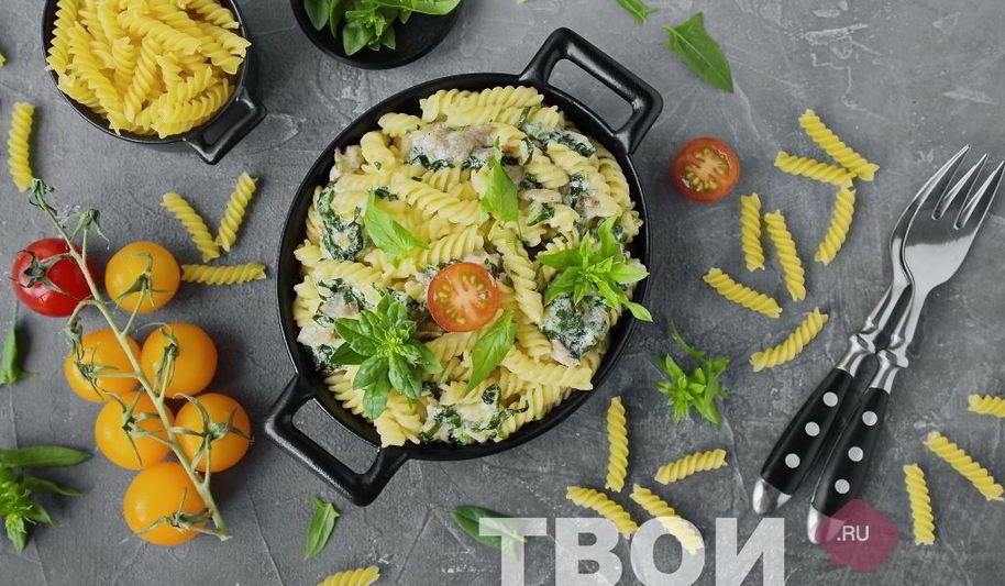 Рецепт пасты со шпинатом