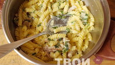 паста со шпинатом