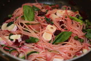 Розовые макароны Утреннее искушение