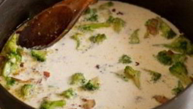 сливочная паста с ветчиной и брокколи