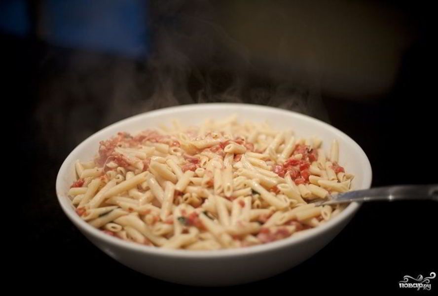 Сливочная паста с ветчиной