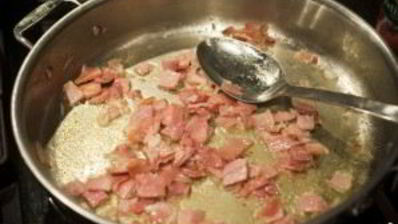 сливочная паста с ветчиной