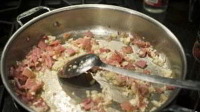 сливочная паста с ветчиной