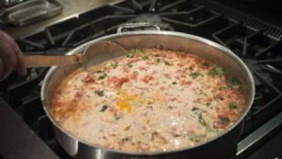 сливочная паста с ветчиной