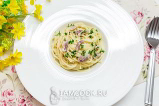 Спагетти с беконом