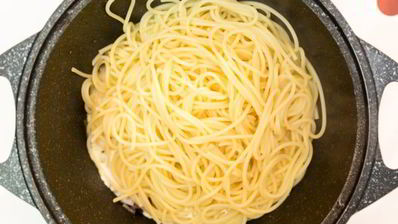 спагетти с беконом